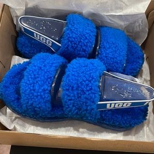 Ugg Oh Fluffita Blue Slippers